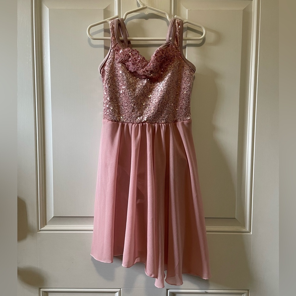 Weissman children’s pink lyrical dance costume